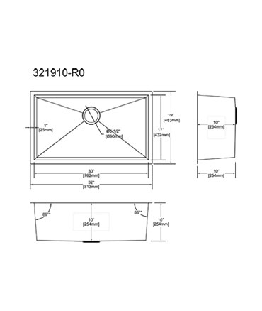 rectangular sink